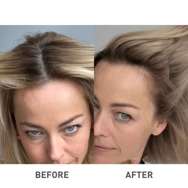 08 dark blonde on roots and blonde on ends